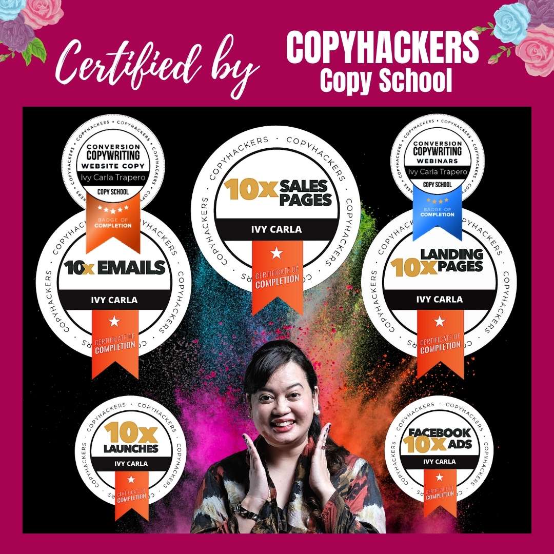 Ivy Carla Certified Copywriter by Copyhackers